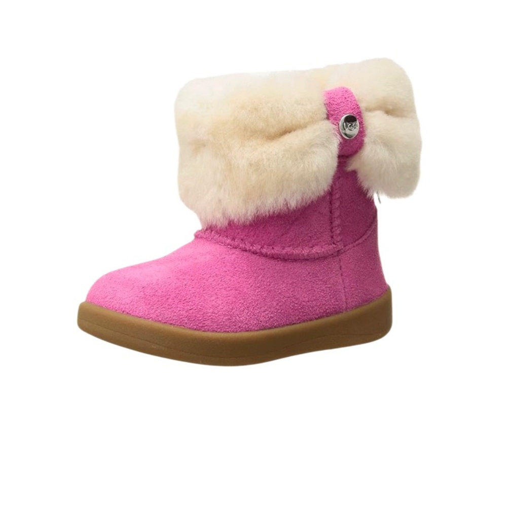 UGG RAMONA PINK SUEDE BOOTS TODDLER SHOES booties GIRL’S size 7